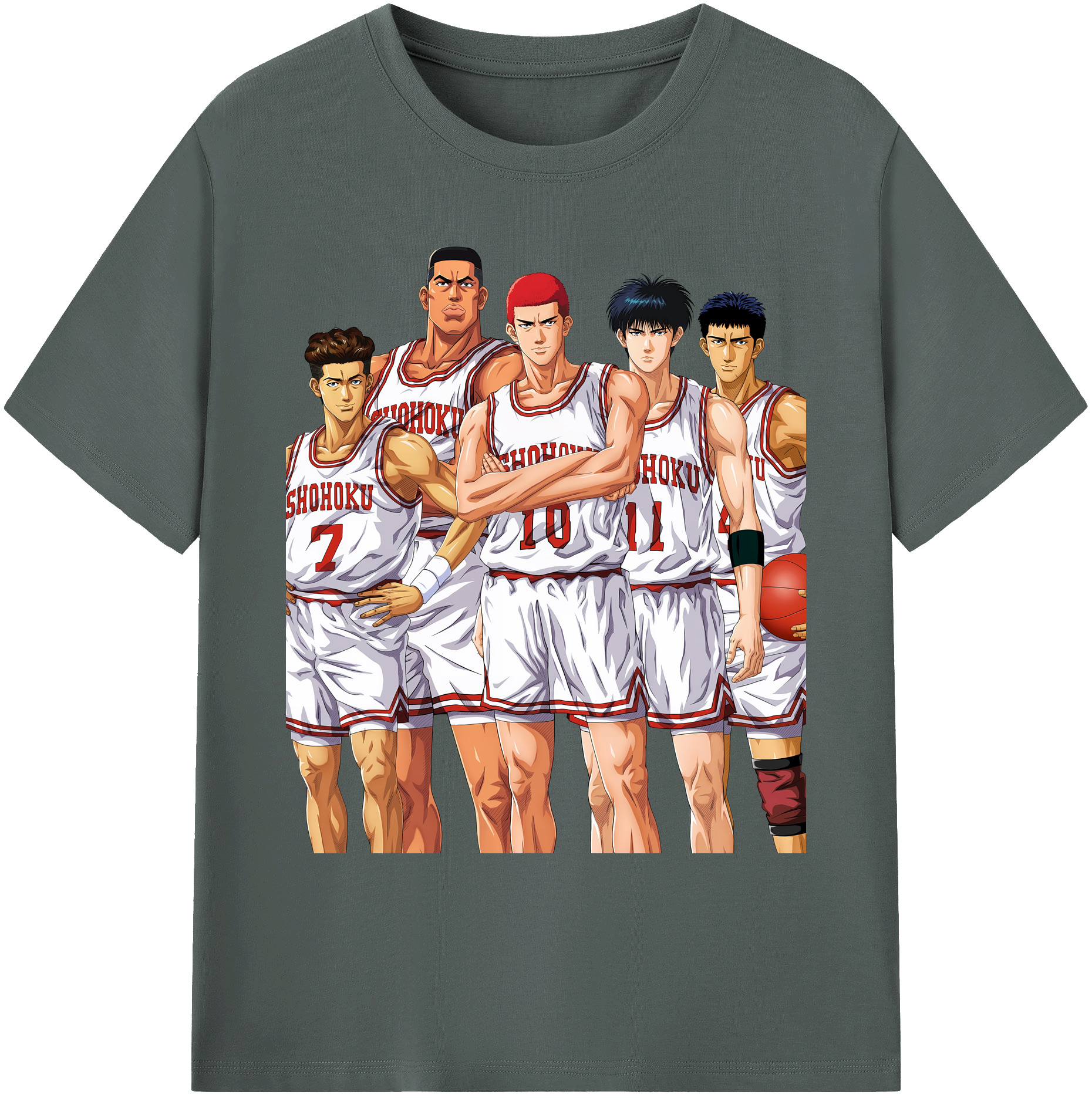 （画像用） SLAM DUNK／スラムダンク 綿100％ メンズ半袖Tシャツ｜肌触りやわらか＆通気性